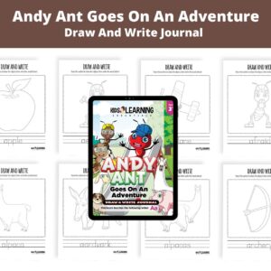 Andy Ant Goes On An Adventure: Letter Aa Draw And Write Journal