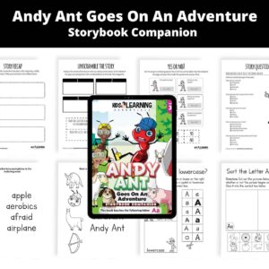 Andy Ant Goes On An Adventure: Letter Aa Storybook Companion