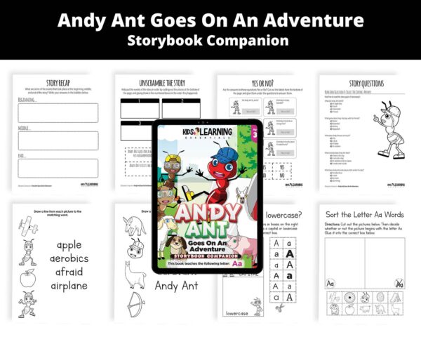 Andy Ant Goes On An Adventure: Letter Aa Storybook Companion