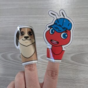 Andy Ant Goes On An Adventure: Finger Puppet Printable