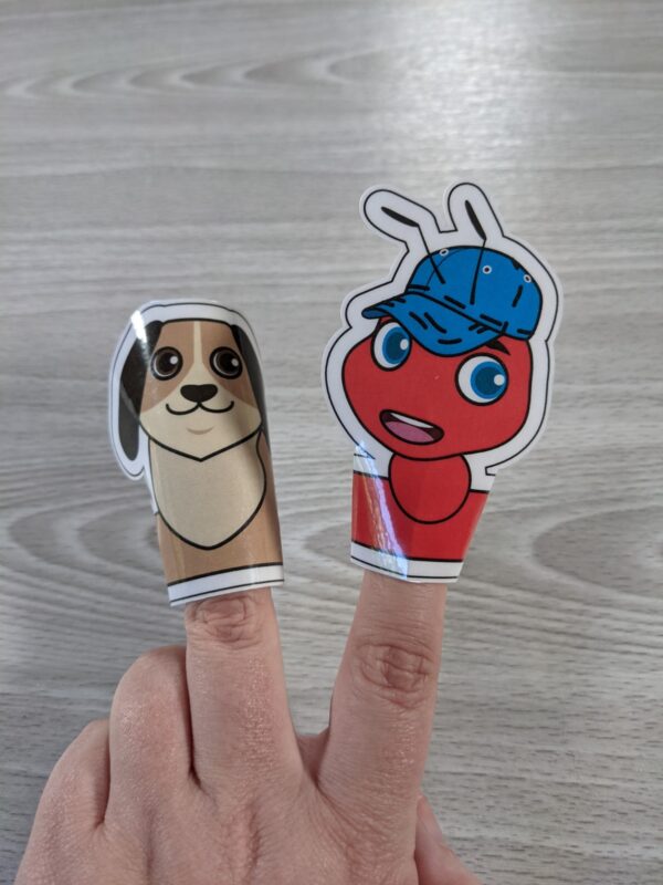 Andy Ant Goes On An Adventure: Finger Puppet Printable