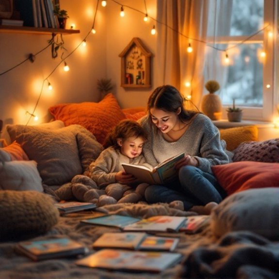 cozy reading nook creation