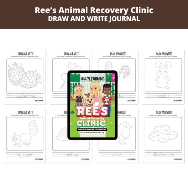 Ree's Animal Recovery Clinic: Letter Rr Draw And Write Journal