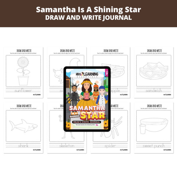 Samantha Is A Shining Star: Letter Ss Draw And Write Journal