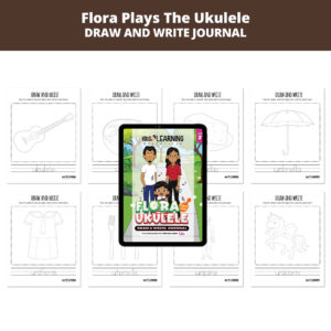 Flora Plays The Ukulele: Letter Uu Draw And Write Journal