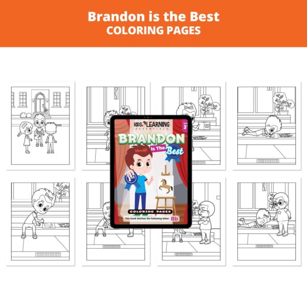 Brandon is the Best: Letter Bb Coloring Pages