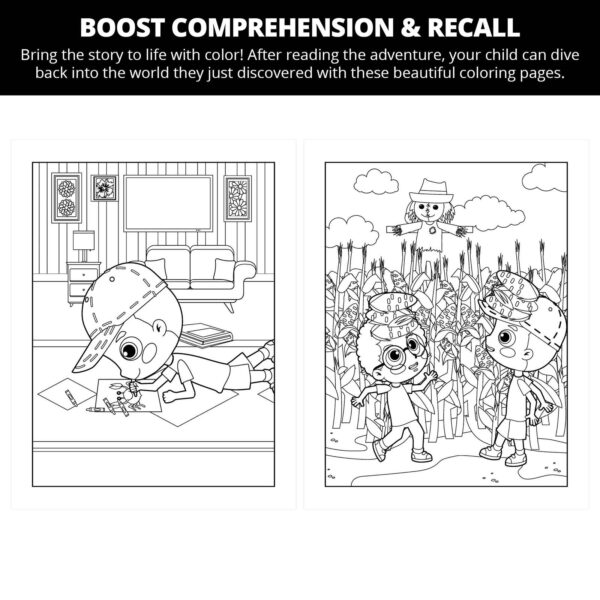 Chris and Chuck Are Competing Cousins: Letter Cc Coloring Pages - Image 2