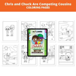 Chris and Chuck Are Competing Cousins: Letter Cc Coloring Pages