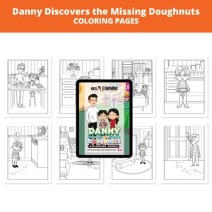 Danny Discovers the Missing Doughnuts: Letter Dd Coloring Pages