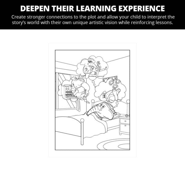 Eddie The Elephant Does Excellent Things: Letter Ee Coloring Pages - Image 4