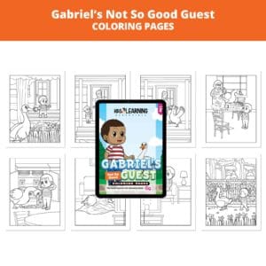 Gabriel’s Not So Good Guest: Letter Gg Coloring Pages