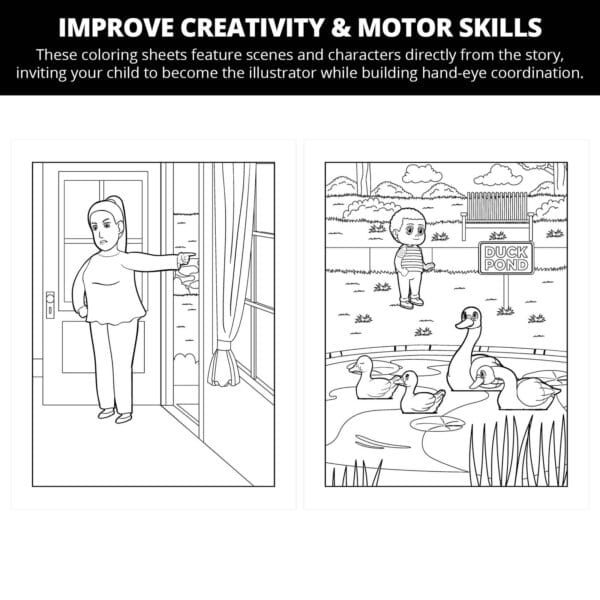 Gabriel's Not So Good Guest: Letter Gg Coloring Pages - Image 3