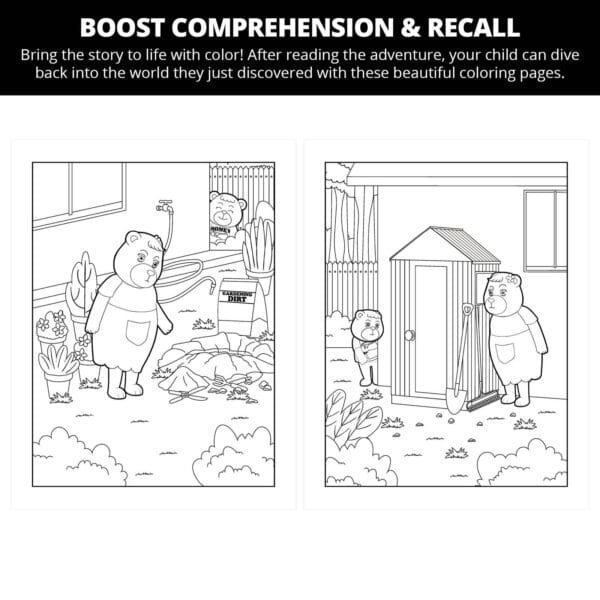 Honey Bear Hides the Honey: Letter Hh Coloring Pages - Image 2