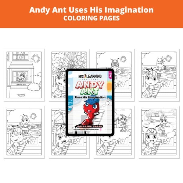 Andy Ant Uses His Imagination: Letter Ii Coloring Pages