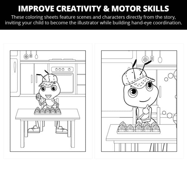 Andy Ant Uses His Imagination: Letter Ii Coloring Pages - Image 3