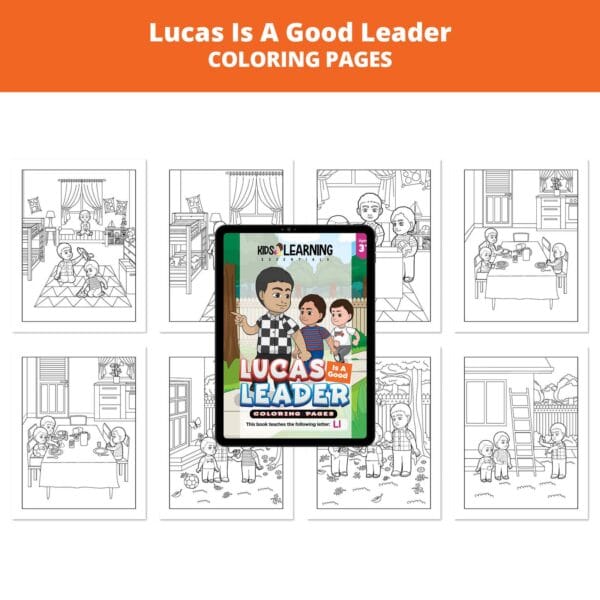 Lucas Is a Good Leader: Letter Ll Coloring Pages