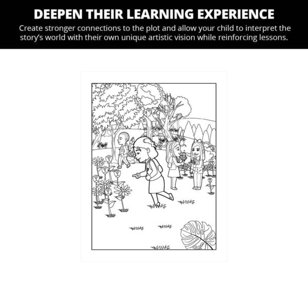 Nyvia's Nature Walk Discoveries: Letter Nn Coloring Pages - Image 4