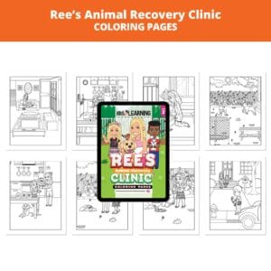 Ree’s Animal Recovery Clinic: Letter Rr Coloring Pages