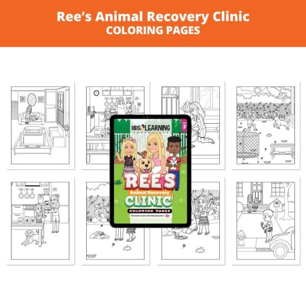 Ree's Animal Recovery Clinic: Letter Rr Coloring Pages