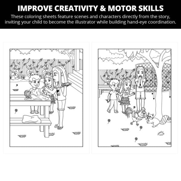 Ree's Animal Recovery Clinic: Letter Rr Coloring Pages - Image 3