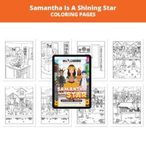 Samantha Is A Shining Star: Letter Ss Coloring Pages
