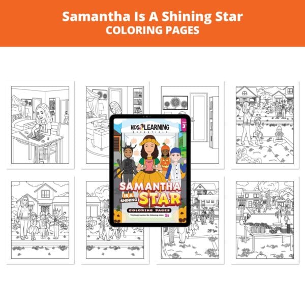 Samantha Is A Shining Star: Letter Ss Coloring Pages