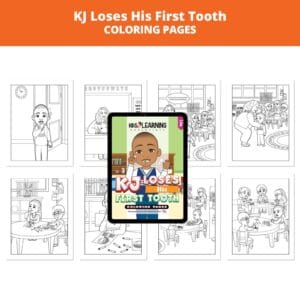 KJ Loses His First Tooth: Letter Tt Coloring Pages