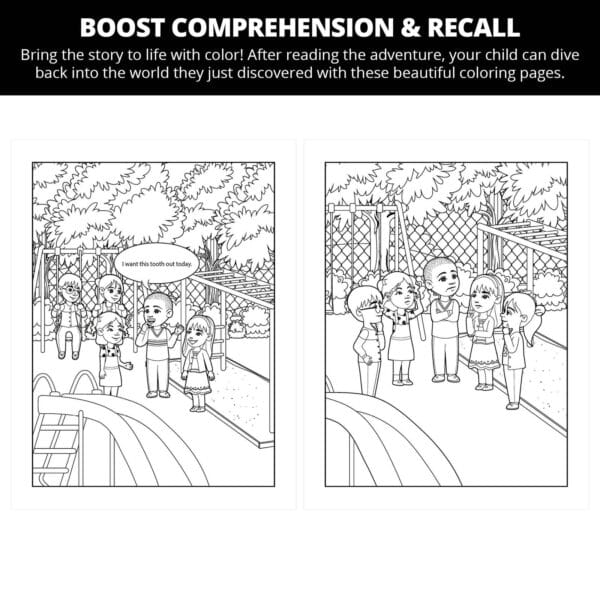 KJ Loses His First Tooth: Letter Tt Coloring Pages - Image 2