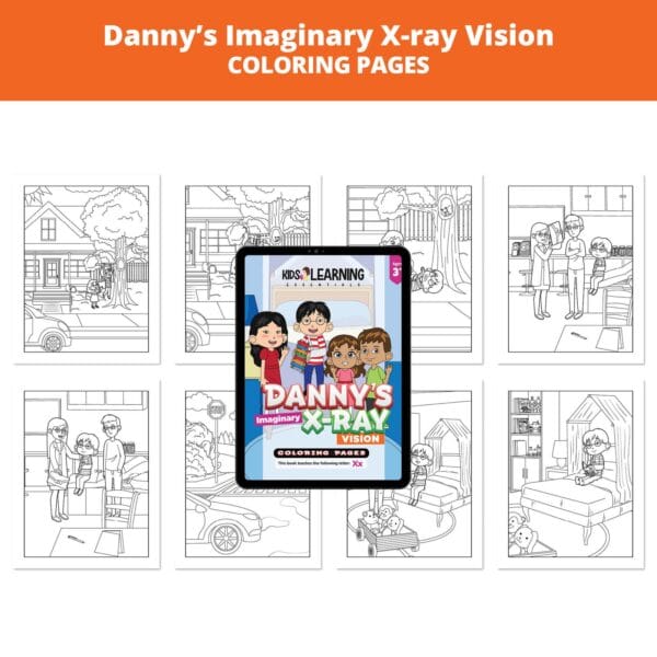 Danny's Imaginary X-ray Vision: Letter Xx Coloring Pages