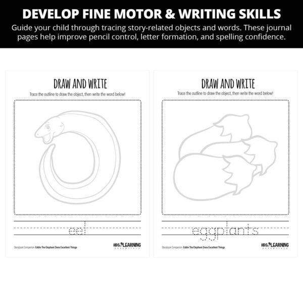 Eddie The Elephant Does Excellent Things: Letter Ee Story Companion - Image 3