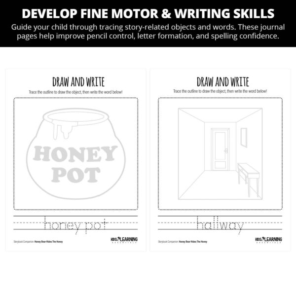 Honey Bear Hides the Honey: Letter Hh Story Companion - Image 3