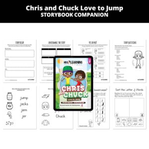 Chris and Chuck Love to Jump: Letter Jj Story Companion