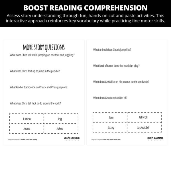 Chris and Chuck Love to Jump: Letter Jj Story Companion - Image 2