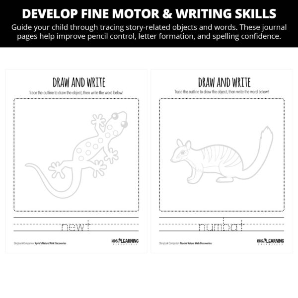 Nyvia's Nature Walk Discoveries: Letter Nn Story Companion - Image 3