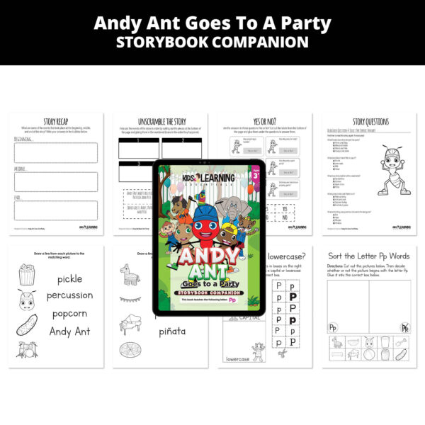 Andy Ant Goes To A Party: Letter Pp Story Companion