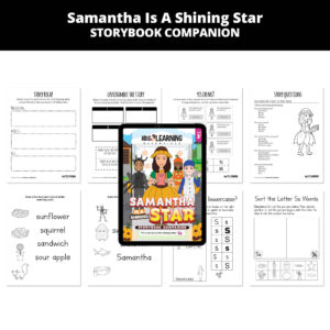 Samantha Is A Shining Star: Letter Ss Story Companion