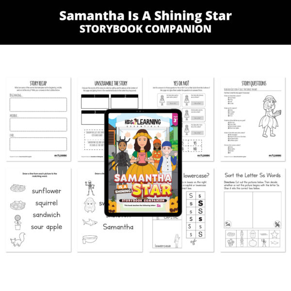 Samantha Is A Shining Star: Letter Ss Story Companion