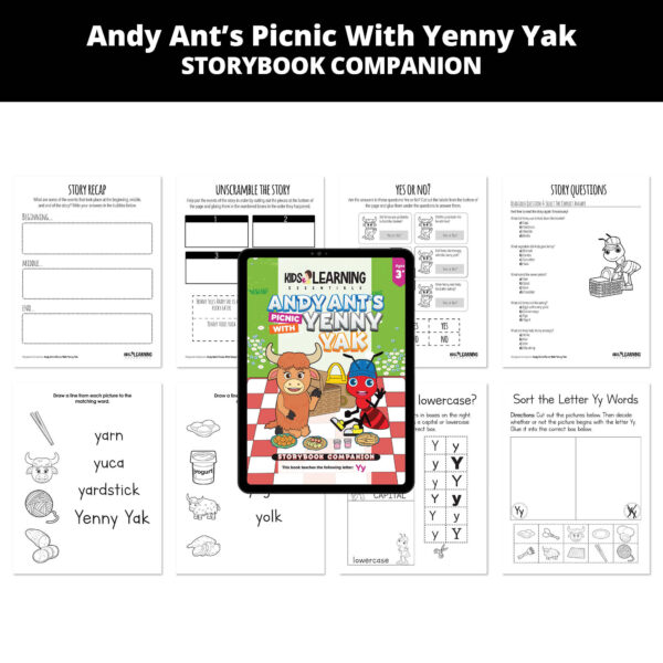 Andy Ant's Picnic With Yenny Yak: Letter Yy Story Companion