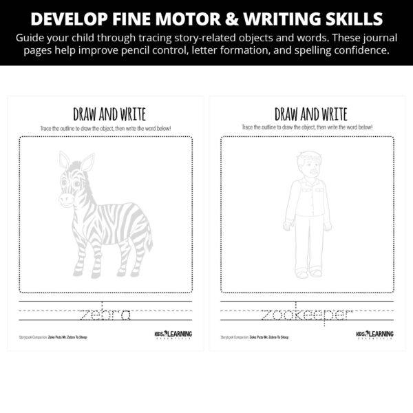 Zeke Puts Mr. Zebra To Sleep: Letter Zz Story Companion - Image 3