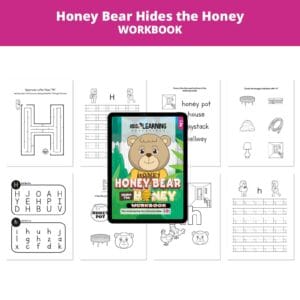 Honey Bear Hides the Honey: Letter Hh Worksheets