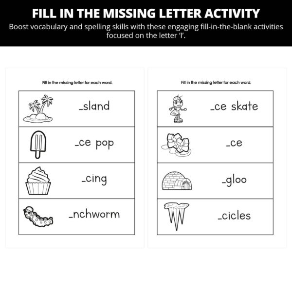 Andy Ant Uses His Imagination: Letter Ii Worksheets - Image 3