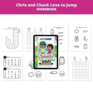 Chris and Chuck Love to Jump: Letter Jj Worksheets