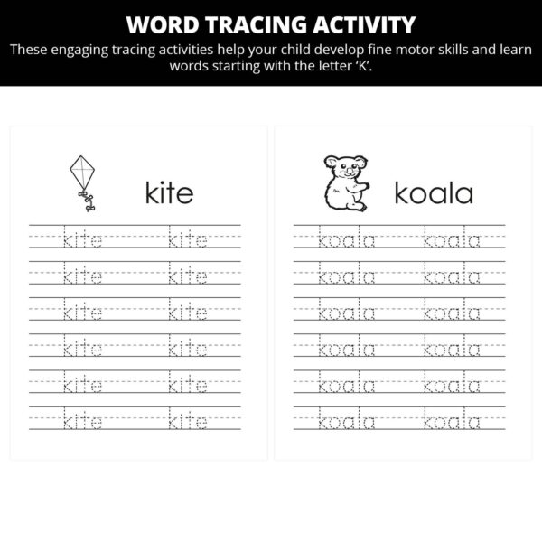 Kala's First Day Of Kindergarten: Letter Kk Worksheets - Image 2