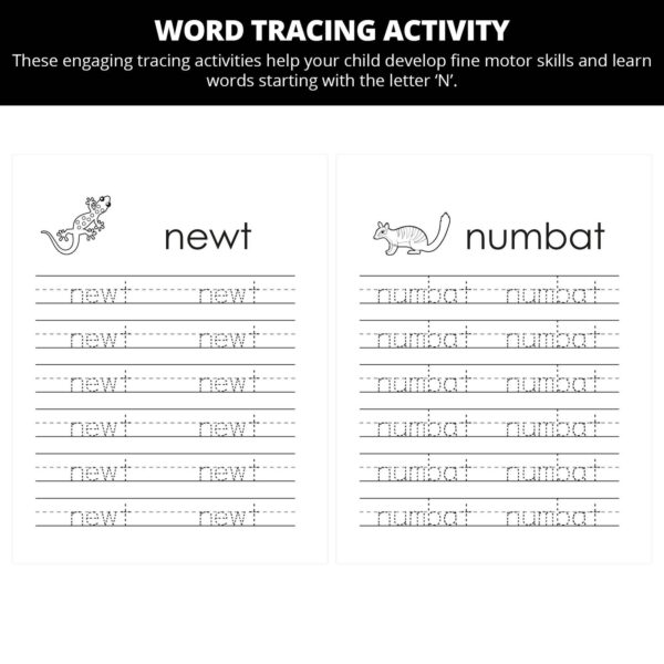 Nyvia's Nature Walk Discoveries: Letter Nn Worksheets - Image 2