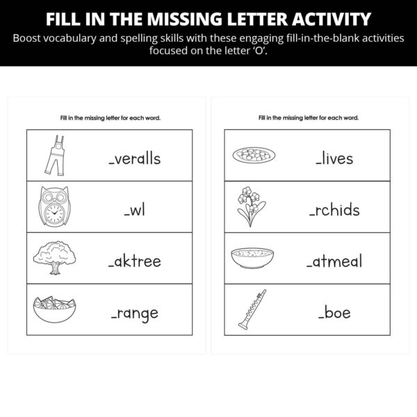 Ollie Almost Goes To Outer Space: Letter Oo Worksheets - Image 3