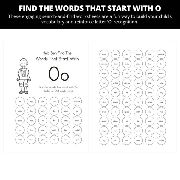Ollie Almost Goes To Outer Space: Letter Oo Worksheets - Image 4