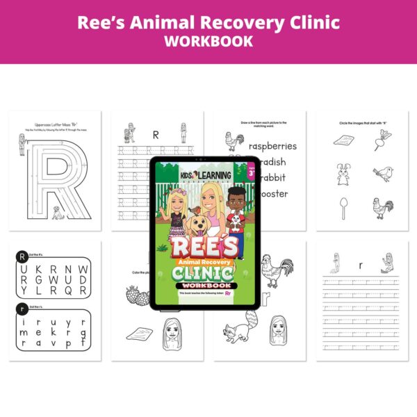 Ree's Animal Recovery Clinic: Letter Rr Worksheets