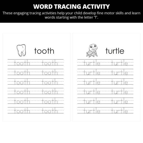 KJ Loses His First Tooth: Letter Tt Worksheets - Image 2