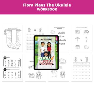 Flora Plays The Ukulele: Letter Uu Worksheets