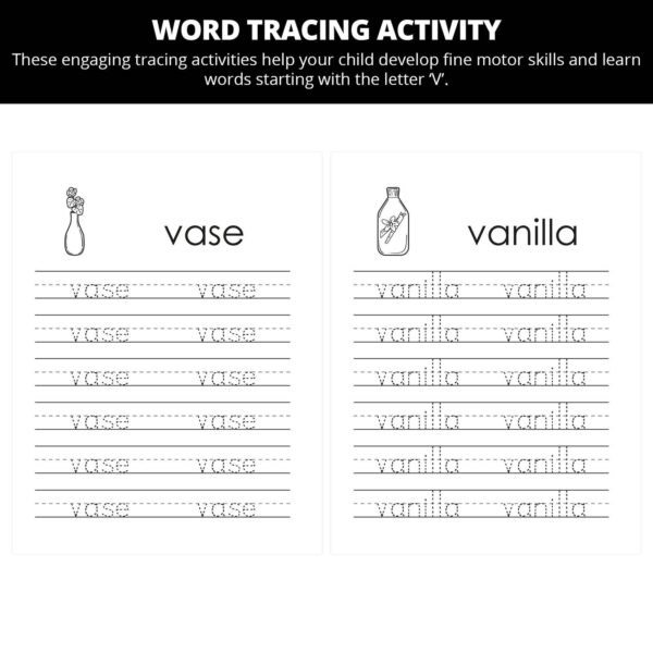 Gabriel Eat Your Vegetables: Letter Vv Worksheets - Image 2